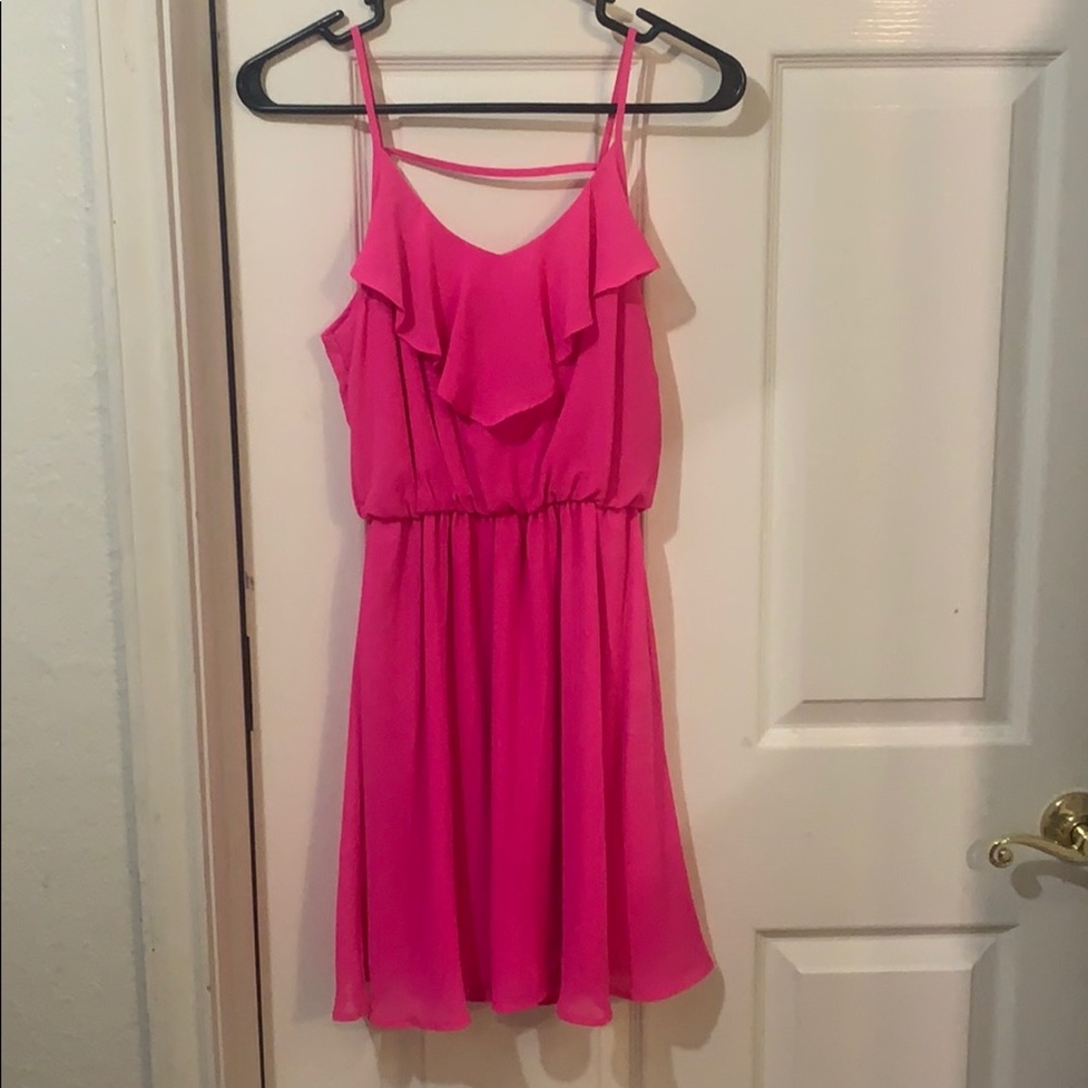 Lush hot pink dress